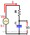Filtro RC Paso Bajo real -  Electr�nica Unicrom