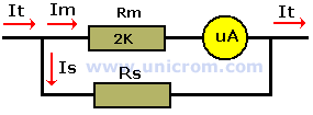 Circuito para ampliar rango de un amper&iacute;metro - Electr&oacute;nica Unicrom