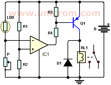 Conmutador activado por luz - Electrónica Unicrom