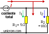 Divisi&oacute;n de corriente en resistores en paralelo - Electr&oacute;nica Unicrom